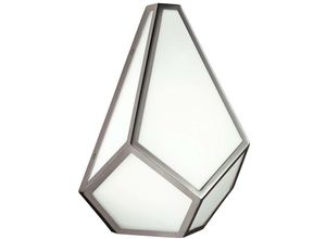 5024005256113 - Elstead - Feiss FE-DIAMOND1 Wandleuchte Diamond 1xE27 60W Weichstahl Nickel poliert Acryl opalweiss H305cm B229cm dimmbar