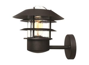 5024005263111 - Lighting helsingor-bk Wandleuchte Helsingor 1xE27 60W Edelstahl schwarz H236cm B218cm IP44 dimmbar - Elstead