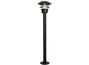 5024005263418 - Lighting helsingor-bol-bk Pollerleuchte Helsingor 1xE27 Edelstahl schwarz H100cm B218cm IP44 - Elstead