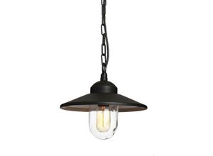 5024005263517 - Lighting KLAMPENBORG8-BK Hängeleuchte Klampenborg E27 60W IP44 Edelstahl schwarz klares Glas H36-975cm Ø275cm dimmbar höhenverstellbar - Elstead