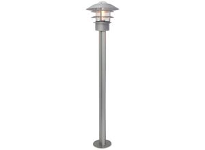 5024005263715 - Lighting helsingor-bol-sl Pollerleuchte Stehleuchte Helsingor 1xE27 Edelstahl silber H100cm B218cm IP44 - Elstead