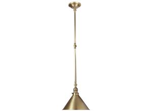 5024005270911 - Lighting pv-gwp-ab Hängeleuchte Wandleuchte Provence 1xE27 60W Baustahl Altmessing H535cm-1235cm Ø297cm dimmbar höhenverstellbar - Elstead