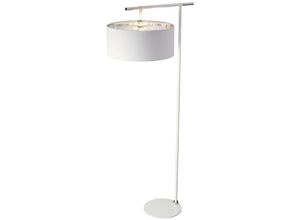 5024005272618 - Lighting balance-fl-wpn Stehleuchte Balance 1xE27 Nickel poliert Stoff weiss H1616cm L677cm B455cm - Elstead