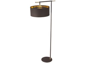 5024005273110 - Elstead Lighting BALANCE-FL-BRPB Stehleuchte Balance 1xE27 Nickel poliert Stoff braun H1616cm L677cm B455cm