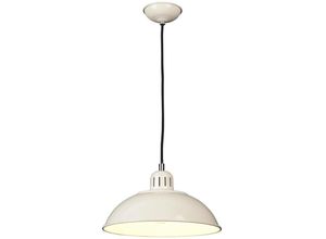 5024005273615 - Lighting franklin-p-cr Hängeleuchte Franklin 1xE27 60W Baustahl Sahne H299cm-2349cm Ø30cm dimmbar höhenverstellbar - Elstead