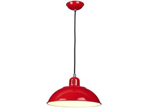 5024005273813 - Elstead - Lighting franklin-p-red Hängeleuchte Franklin 1xE27 60W Baustahl rot H299cm-2349cm Ø30cm dimmbar höhenverstellbar