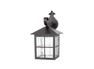 5024005282006 - Lighting BL18-BLACK Aussenwandleuchte Winchester E27 100W IP43 Aluminium-Druckguß schwarz Glas H335cm B185cm dimmbar - Elstead