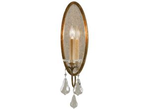 5024005285410 - Elstead - Feiss FE-VALENTINA1 Wandleuchte Valentina 1xE14 60W Stahl Bronze oxidiert Glas H481cm B127cm dimmbar