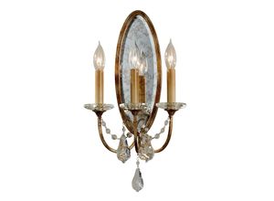 5024005285618 - FE-VALENTINA-W3 Wandleuchte Valentina 3xE14 60W Stahl Bronze oxidiert Glas H484cm B273cm dimmbar - Feiss