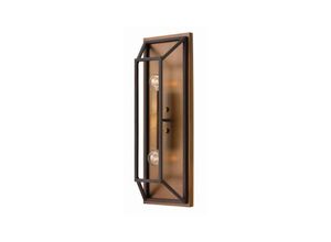 5024005288619 - Elstead - Hinkley HK-FULTON2 Wandleuchte Fu Lighton 2xE14 60W Messing Bronze Mattglas gerippt H566cm B19cm dimmbar