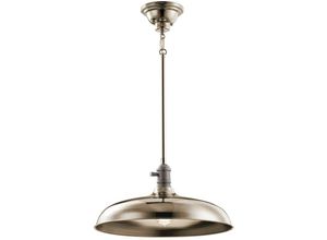 5024005295013 - Kl-cobson-p-pn Hängeleuchte Cobson 1xE27 60W Stahl Nickel poliert H239-1244cm Ø407cm dimmbar höhenverstellbar - Kichler