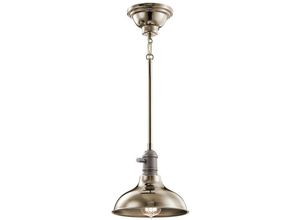 5024005295310 - KL-COBSON-MP-PN Hängeleuchte Cobson 1xE27 60W Stahl Nickel poliert H225-123cm Ø203cm dimmbar höhenverstellbar