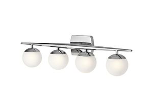 5024005298014 - Elstead - Kichler KL-JASPER4-BATH Wandleuchte Jasper 4x3W led G9 Stahl poliert chrom Glas H196cm B82cm IP44 3000K