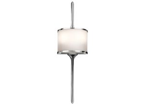 5024005299110 - Kl-mona-s-pc Wandleuchte   Badezimmerleuchte Mona 2x35W led G9 Chrom poliert Glas weiss H559cm B165cm IP44 3000K - Kichler