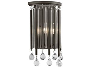 5024005299615 - Elstead - Kichler KL-PIPER2 Wandleuchte Piper 2xE14 60W Metall Espresso Glas klar H312cm B217cm dimmbar