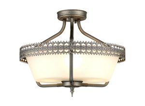 5024005315513 - Lighting crown-sf Deckenleuchte Crown 3xE27 60W Stahl Eisentor H356cm Ø438cm dimmbar - Elstead