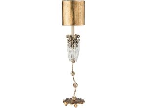 5024005320814 - Flambeau - fb-venetian-tl Tischleuchte Venetian 1xE14 beige Patina Gold Kristall H692cm B155cm