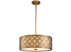 5024005328919 - Gilded Nola gn-arabella-p-l Hängeleuchte Arabella orientalisch 3xE27 75W Baustahl Gold H343-1321cm Ø533cm dimmbar höhenverstellbar