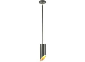 5024005342618 - Elstead - Lighting QUINTO1P-GPN Hängeleuchte Quinto 1xE27 8W Altmessing dunkelgrau H417cm-1131cm Ø11cm dimmbar höhenverstellbar