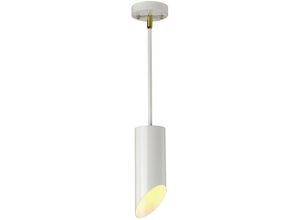 5024005342717 - Elstead - Lighting QUINTO1P-WAB Hängeleuchte Quinto 1xE27 8W Altmessing weiss H417cm-1131cm Ø11cm dimmbar höhenverstellbar