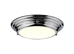 5024005347811 - Lighting welland-f-s-pc Deckenleuchte Welland 1xLED 12W Baustahl chrom poliert H48cm Ø245cm 3000K - Elstead