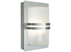 5024005348702 - Elstead - 1 Light Outdoor Frosted Flush Wandleuchte Edelstahl IP54 E27