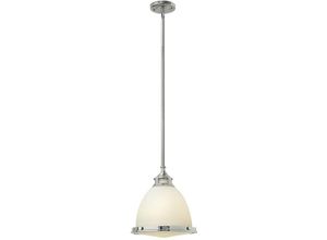 5024005356806 - Hinkley HK-AMELIA-P-M-CM Hängeleuchte Amelia 1xE27 100W Gussglas Metallguss Chrom H42-110cm Ø324cm dimmbar höhenverstellbar