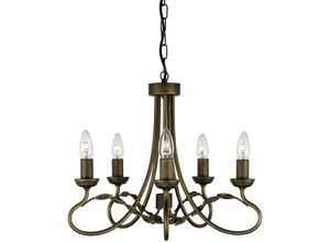 5024005356905 - Elstead Lighting OV5-BLK-GOLD Kronleuchter Olivia 5xE14 H44 Ø47