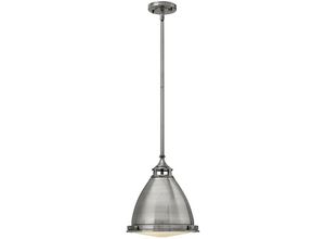 5024005357308 - Hk-amelia-p-m-pl Hängeleuchte Amelia 1xE27 100W Gussglas Metallguss antik Nickel poliert H426-1106cm Ø324cm dimmbar höhenverstellbar - Hinkley