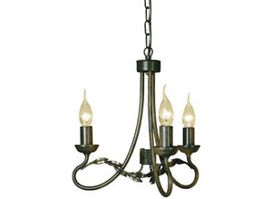 5024005357506 - Lighting OV3-BLK-GOLD Kronleuchter Olivia 3xE14 H40 Ø36 - Elstead