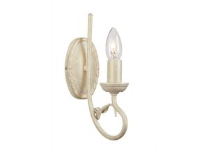 5024005360001 - Lighting OV1-IVORY-GOLD Wandleuchte Olivia 1xE14 60W Metall Ivory   Gold H27cm B85cm dimmbar - Elstead