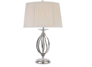 5024005367208 - Lighting ag-tl-pol-nickel Tischleuchte Aegean 1xE27 H58 Ø36cm - Elstead