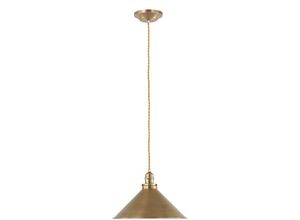 5024005367406 - Lighting pv-sp-ab Hängeleuchte Provence 1xE27 100 Baustahl Altmessing H28cm-200cm Ø37cm dimmbar höhenverstellbar - Elstead