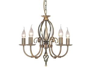 5024005368304 - Elstead Lighting ART5-AGD-BRASS Kronleuchter Artisan 5xE14 H45 Ø47