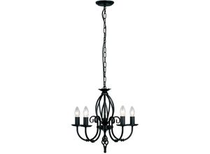 5024005368502 - Elstead - Lighting ART5-BLACK Kronleuchter Artisan 5xE14 H45 Ø47