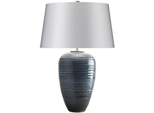 5024005369615 - Poseidon - 1 Leuchttischlampe - Blue Glaze Finish E27 - Elstead