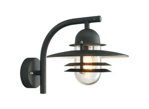 5024005371908 - Elstead Lighting - Elstead - 1 Licht Außenkuppel Wandlaterne Licht Schwarz IP55 E27