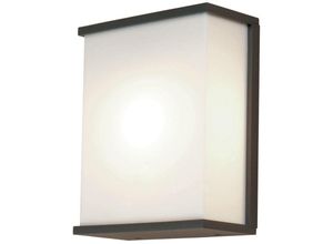 5024005372011 - Lighting torsten-tall Wandleuchte Torsten 2xE27 60W IP54 Druckguss-Aluminium Polycarbonat dunkelgrau H25cm B20cm dimmbar - Elstead