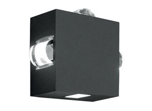 5024005372615 - Lighting AGNER-4W Wandleuchte Agner 4x10W led Aluminium-Druckguss graphit H165cm B181cm IP54 - Elstead