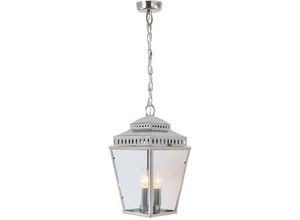 5024005376408 - Lighting MANSION-HOUSE8-PN Hängeleuchte Mansion House 3xE14 60W Messing Nickel poliert Glas H57-895cm L22cm B22cm IP44 dimmbar höhenverstellbar