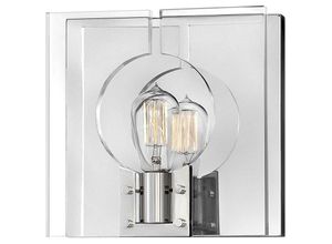 5024005383611 - Lighting QN-LUDLOW1-PN quintiesse Wandleuchte Ludlow E27 60W Stahl Nickel poliert  Acryl klar L131cm H261cm B26cm dimmbar - Elstead