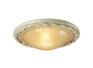 5024005383802 - Lighting ov-f-iv-gold Deckenleuchte Olivia 1xE27 60W Metall Ivory   Gold H75cm Ø30cm dimmbar - Elstead