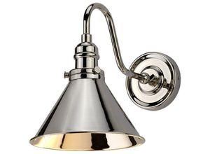 5024005391302 - Lighting PV1-PN Wandleuchte Provence 1xE27 60W Baustahl Nickel poliert H275cm B21cm dimmbar - Elstead