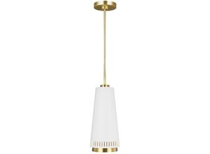 5024005392811 - Elstead Lighting - Feiss fe-carter-p-a-mw Hängeleuchte Carter 1xE27 60W Stahl mattweiß H562-1782cm Ø318cm dimmbar höhenverstellbar