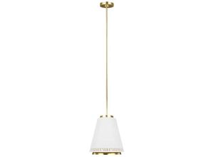 5024005392910 - Elstead Lighting - Feiss fe-carter-p-b-mw Hängeleuchte Carter 1xE27 60W Stahl mattweiß H562-1782cm Ø318cm dimmbar höhenverstellbar