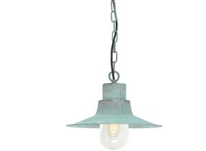 5024005394501 - Lighting sheldon-ch-v Hängeleuchte Somerton 1xE27 100W Messing patina H33-95cm Ø295cm IP44 dimmbar höhenverstellbar - Elstead