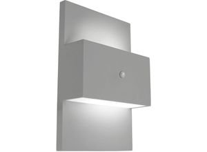 5024005395911 - Geneve Outdoor 1 Licht Wandleuchte mit pir Aluminium E27 - Elstead