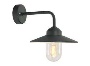 5024005401513 - Elstead Lighting - Elstead Vansbro Outdoor 1 Lichtkuppel Wandlaterne Schwarz IP55 E27