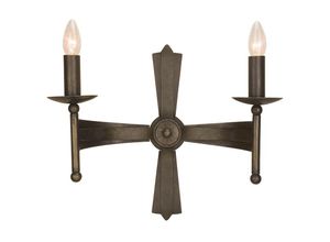 5024005430308 - Lighting CW2-OLD-BRZ Wandleuchte Cromwell 2xE14 60W Schmiedeeisen Altbronze H37cm B46cm dimmbar - Elstead