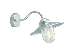 5024005447702 - Elstead - 1 Licht Outdoor Fisherman Dome Wandlaterne Licht verzinkt IP55 E27